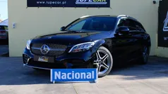 Preto Usado 2020 Mercedes C220 AMG line Carrinha | € 35.500 (Preço justo)
