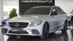 Cinza Usado 2021 Mercedes C300 AMG line Carrinha | € 36.990 (Preço justo)