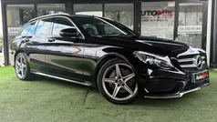 Preto Usado 2017 Mercedes C180 AMG line Carrinha | € 23.750 (Preço justo)