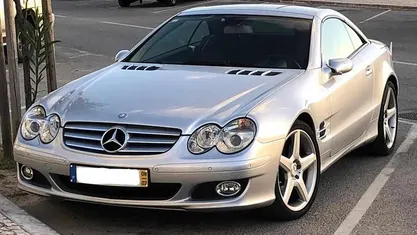 Usado Mercedes SL350 272 HP (200 kW) 2009 Cinzento Cabrios