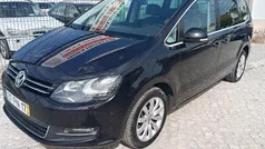 Preto Usado 2015 VW Sharan Highline Monovolume | € 17.900 (Preço justo)