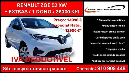 Usado 2020 Renault Zoe Citadino | € 12.990 (Super Preço)