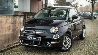 Preto Usado 2016 Fiat 500 Lounge Citadino | € 9.990 (Preço justo)