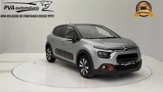 Cinzento Usado 2021 Citroën C3 PureTech Citadino | € 12.990 (Preço justo)