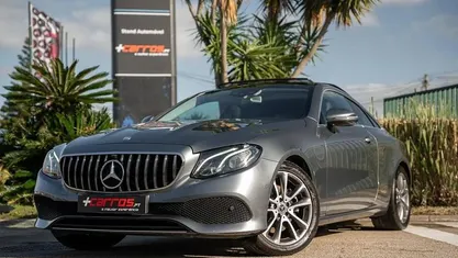 Usado Mercedes E220 AMG line 194 HP (142 kW) 2018 Cinzento Coupé