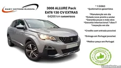 Cinza Usado 2018 Peugeot 3008 Allure SUV | € 16.990 (Bom preço)