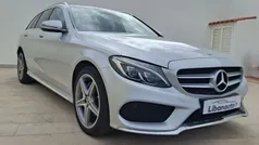 Cinzento Usado 2017 Mercedes C220 AMG line Carrinha | € 23.750 (Preço justo)