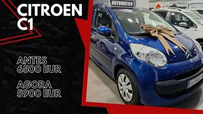 Azul Usado 2008 Citroën C1 Citadino | € 5.900 (Preço justo)