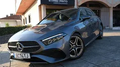 Cinza Usado 2023 Mercedes A180 AMG line Sedan | € 34.950 (Preço justo)