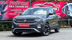 Cinza Usado 2021 VW T-Cross Life SUV | € 17.950 (Bom preço)