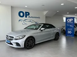 Cinza Usado 2019 Mercedes C220 AMG line Cabrios | € 40.950 (Preço justo)