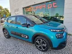 Azul Usado 2022 Citroën C3 PureTech Citadino | € 14.900 (Preço justo)