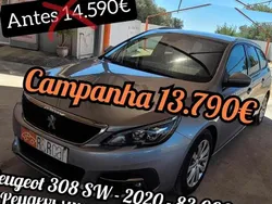 Cinzento Usado 2020 Peugeot 308 Carrinha | € 13.790 (Bom preço)