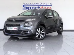 Cinza Usado 2017 Citroën C3 Feel Citadino | € 12.950 (Preço elevado)