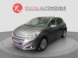 Cinza Usado 2019 Peugeot 208 Signature Sky Citadino | € 9.999 (Bom preço)