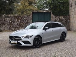 Cinza Usado 2021 Mercedes CLA250e AMG line Sedan | € 32.900 (Caro)