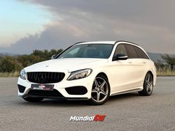 Branco Usado 2015 Mercedes C220 AMG line Carrinha | € 25.990