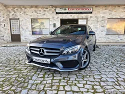 Cinza Usado 2016 Mercedes C180 AMG line | € 17.990 (Super Preço)