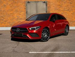 Vermelho Usado 2021 Mercedes CLA250e Shooting Brake AMG line Carrinha | € 28.750 (Preço justo)