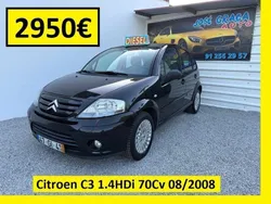 Preto Usado 2008 Citroën C3 Citadino | € 2.950 (Bom preço)