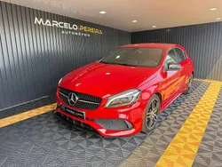 Vermelho Usado 2017 Mercedes A180 AMG line | € 18.800 (Preço justo)