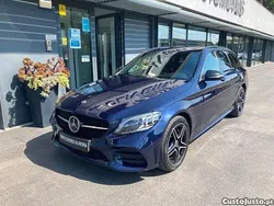 Azul Usado 2021 Mercedes C300e AMG line Sedan | € 29.500 (Bom preço)