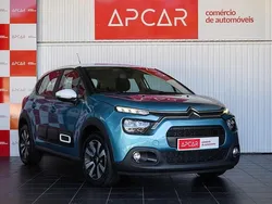 Azul Usado 2022 Citroën C3 PureTech Citadino | € 12.950 (Preço justo)