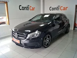 Preto Usado 2015 Mercedes A180 AMG line | € 18.750 (Preço justo)