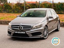 Cinza Usado 2014 Mercedes A180 AMG line Sedan | € 18.500