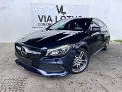 Azul Usado 2019 Mercedes CLA180 Shooting Brake AMG line Carrinha | € 24.999 (Preço justo)