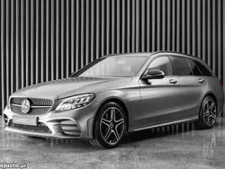 Cinza Usado 2019 Mercedes C200 AMG line Carrinha | € 26.450 (Caro)