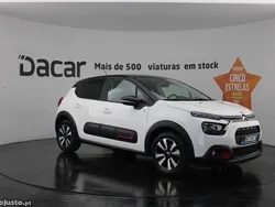 Branco Usado 2021 Citroën C3 PureTech Citadino | € 10.599 (Bom preço)