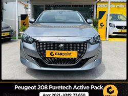 Cinza Usado 2021 Peugeot 208 Active Citadino | € 16.900 (Caro)
