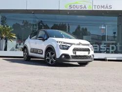 Branco Usado 2022 Citroën C3 PureTech Citadino | € 11.900 (Bom preço)