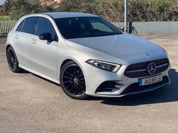 Cinza antracite Usado 2021 Mercedes A180 AMG line Citadino | € 25.850 (Bom preço)