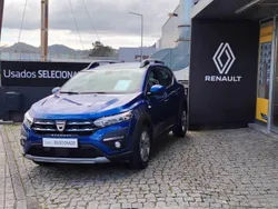 Azul Usado 2022 Dacia Sandero Comfort Citadino | € 15.380 (Preço justo)