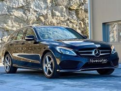 Preto Usado 2015 Mercedes C200 AMG line Carrinha | € 17.450