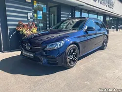 Azul Usado 2020 Mercedes C300e AMG line Sedan | € 28.750 (Preço justo)