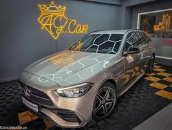 Cinza Usado 2022 Mercedes C220 AMG line | € 40.490 (Preço justo)