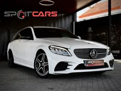 Branco Usado 2018 Mercedes C220 AMG line Carrinha | € 31.990 (Preço justo)
