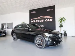 Preto Usado 2020 Mercedes C300e AMG line Carrinha | € 30.400 (Preço justo)