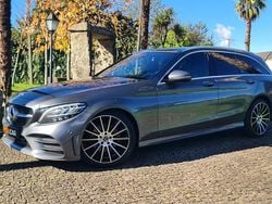 Cinza Usado 2019 Mercedes C220 AMG line Carrinha | € 30.999 (Preço justo)
