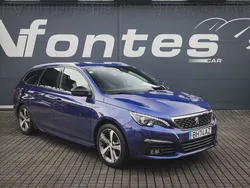 Azul (metalizado) Usado 2018 Peugeot 308 GT-line Carrinha | € 13.780 (Preço justo)