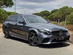 Cinza Usado 2019 Mercedes C200 AMG line Carrinha | € 23.990 (Caro)