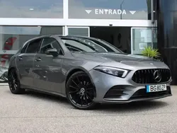 Cinza escuro Usado 2018 Mercedes A180 AMG line | € 23.900 (Preço justo)