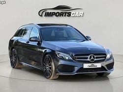 Cinza Usado 2016 Mercedes C220 AMG line Carrinha | € 27.999 (Preço elevado)