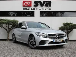 Cinza Usado 2019 Mercedes C220 AMG line Carrinha | € 29.990 (Bom preço)