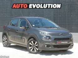 Cinza Usado 2017 Citroën C3 Exclusive Citadino | € 11.490 (Preço justo)
