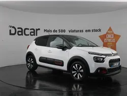 Branco Usado 2021 Citroën C3 PureTech Citadino | € 10.599 (Bom preço)