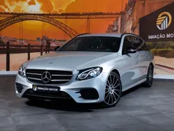 Cinza Usado 2017 Mercedes E220 AMG line Carrinha | € 32.900 (Preço justo)